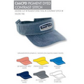Ahead Pigment Dyed Contrast Stitch Visor - Blank